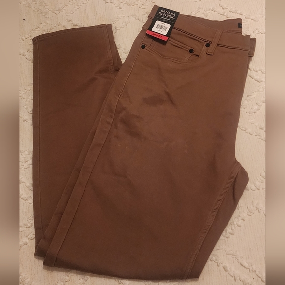 (2) Banana Republic Men's Navy & Khaki Slim Jeans - Picture 5 of 7